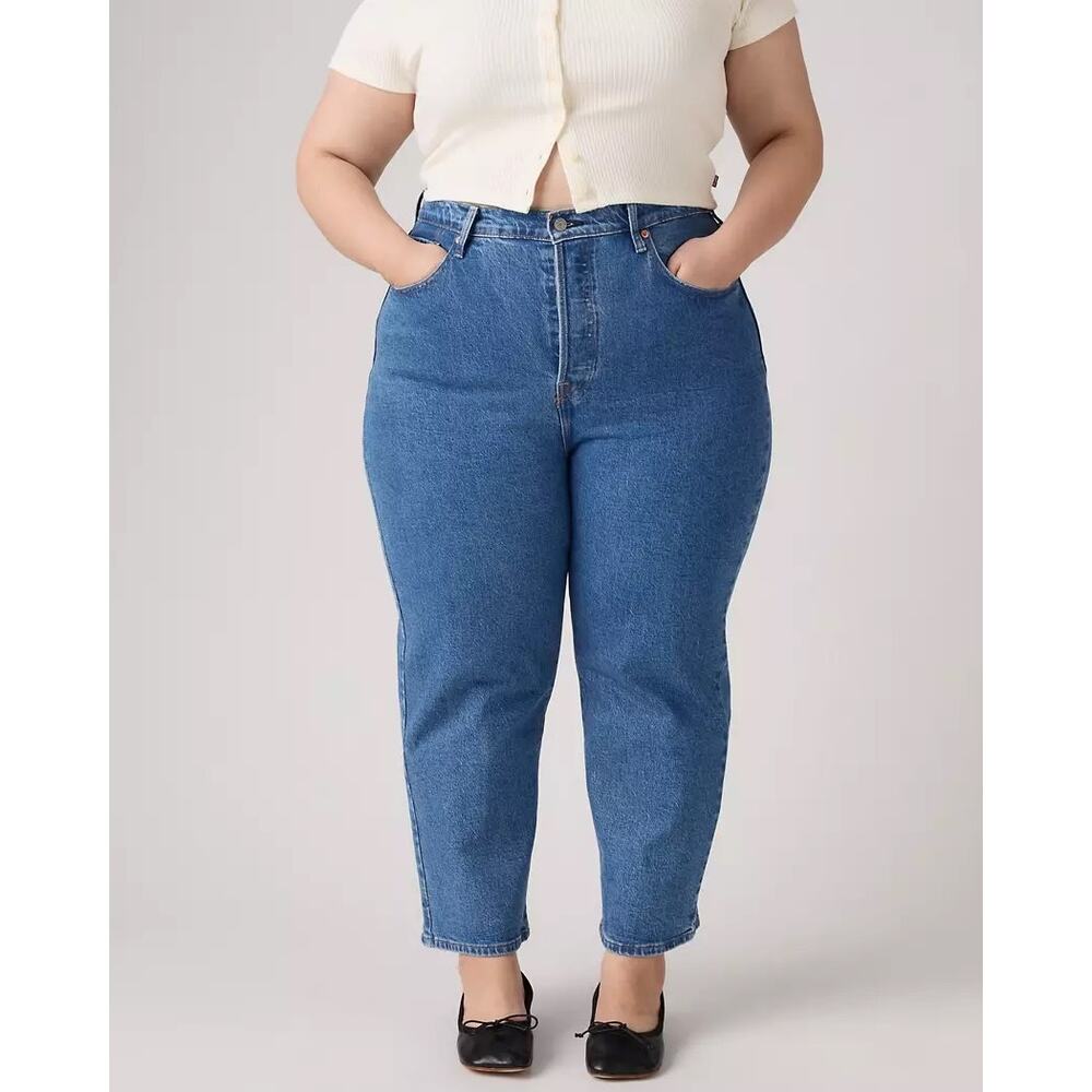 Levi’s Medium Wash Ribcage Straight Ankle Jean Women’s 16W Jazz Pop